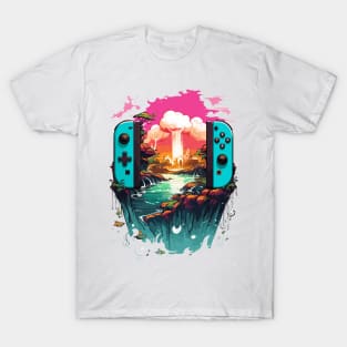 Gaming Console on an Island T-Shirt